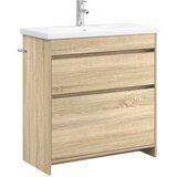 vidaXL Komplet pohištva za kopalnico Sonoma hrast 81 x 40 x 84,5 cm, (5000245946) | Shoptok.si
