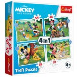 Trefl 4 in 1 Puzzle - Mickey Mouse 35, 48, 54, 70 Teile - 1 k. | Shoptok.si