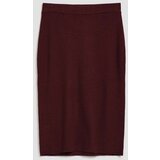 Marisse Fitted Knitted Chestnut Skirt | shoptok.hr