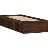  Za krevet smeđi hrast 75 x 190 cm mali za jednu osobu | shoptok.hr