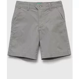 United Colors Of Benetton Dječje kratke hlače boja: siva, podesivi struk
