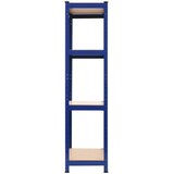 Police za pohranu 2 kom plave 80 x 40 x 160 cm čelik i MDF | shoptok.hr