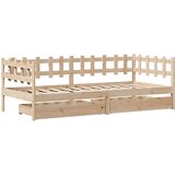  Dnevni krevet s ladicama bez madraca 90 x 190 cm masivno drvo | Eponuda.ba