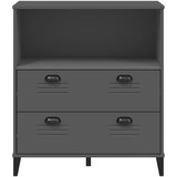  Regal za knjige VIKEN antracit sivi 80 x 40 x 90 cm drveni | Eponuda.com