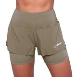 GymBeam Women‘s Pulse Running shorts 2in1 Vetiver | Eponuda.ba