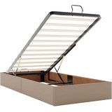  Okvir kreveta bez madraca cappuccina 90x190 cm od umjetne kože | shoptok.hr