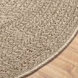  Tepih ZIZUR bež Ø 120 cm s izgledom jute unutarnji i vanjski | shoptok.hr
