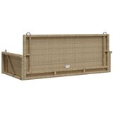 vidaXL Gugalna klop bež 119x56x48 cm poli ratan | Shoptok.si