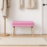  Klupa s dvostrukim slojem Ružičasta 80 x 40 x 47 cm Tkanina | Eponuda.com