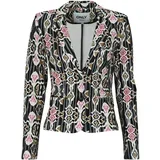 Jakne & Blazerji ONLPOPTRASH L/S AOP BLAZER Črna