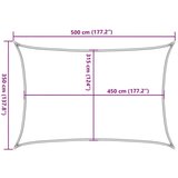  Jedro za zaštitu od sunca 160 g/m² terakota 3 5 x 5 m HDPE | shoptok.hr