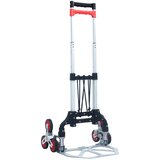 vidaXL Zložljiv transportni voziček za stopnice 70 kg aluminij srebrn, (20755448) | Shoptok.si