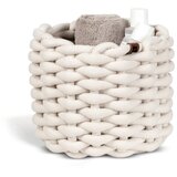 Bigso Tekstilna košara ø 21x17 cm Peach Skin Round S – | Shoptok.si