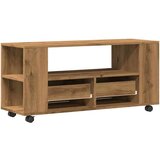 vidaXL TV ormarić s kotačićima Artisan hrast 102x34,5x43 cm | shoptok.hr