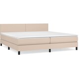 box spring s madracem cappuccino 200x200cm umjetna koža | shoptok.hr
