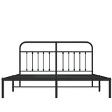  Metalni okvir za krevet s uzglavljem crni 183x213 cm | Eponuda.ba