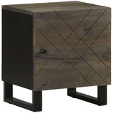 vidaXL Nočna omarica črna 40x33x46 cm trden mangov les | Shoptok.si