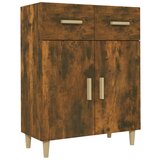 Maison Chic Komoda - Predalnik dimljeni hrast 69,5x34x89 cm konstruiran les, (21718398) Cene