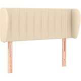  Vzglavje z ušesi krem 83x23x78/88 cm blago, (20932872) | Shoptok.si