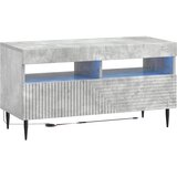  3-dijelni LED TV kabinet Betonska siva Konstruirano drvo | shoptok.hr