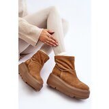 Zazoo Leather Women's Boots on Chunky Sole Camel 3424 | shoptok.hr