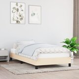  Okvir za krevet bez madraca krem 100 x 200 cm od tkanine | shoptok.hr