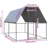  kavez za kokoši 2 x 4 x 2 m od pocinčanog čelika | Eponuda.com