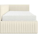  Kutni krevetni okvir s madracem 2 pcs Krema Baršun | Eponuda.com