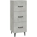 Maison Chic Komoda - Predalnik betonsko siva 34,5x34x90 cm konstruiran les, (21721226) | Shoptok.si