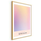  Plakat - Peaceful Drift - Delicate Pastel Shades Creating a Harmonious Whole 60x90 Zlatni okvir s margom | shoptok.hr
