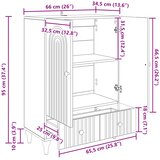  Kreveta s ladicama Crna 66 x 34,5 x 95 cm Konstruirano drvo | shoptok.hr