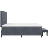  Krevet s opruga kutije Tamno siva 200 x 180 cm Baršun | shoptok.hr