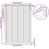  Venecijanska roleta Svijetlo smeđa s uzorkom 213 x 150 cm PVC | shoptok.hr
