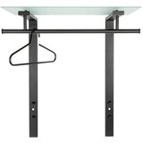 Spinder Design Črn kovinski stenski obešalnik s polico Dutch – | Shoptok.si