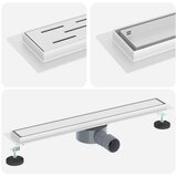 Tuš kanal 2-u-1 sa 360° sifonom Srebrno 60 cm | shoptok.hr