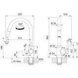 Franke 115.0693.229 Lina New FS 3229.031 izvlečna kuhinjska armatura | Shoptok.si