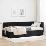  Kutni krevetni okvir s madracem 2 kom. Crna 100 x 200 cm Baršun | shoptok.hr