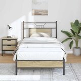 Maison Chic Posteljni okvir - Enojna postelja - Postelja za odrasle brez vzmetnice hrast 90x190 cm inženirski les-J7266, (21764588) | Shoptok.si