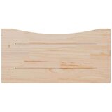 vidaXL Mizna plošča bela 80x40x2,5 cm trdna borovina | Shoptok.si