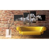 Slika - Animal world- white horses galloping 100x45 | shoptok.hr