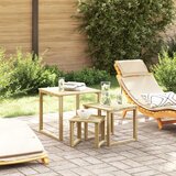 vidaXL set treh miz za ležalnike iz trdnega akacijevega lesa | Shoptok.si