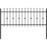  Ograda sa šiljcima Asten Crna 200 x 130 cm | shoptok.hr