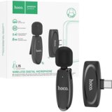 hoco. Brezžični mikrofon z USB Type-C priključkom - L15 Crystal Lavalier | Shoptok.si