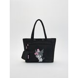 Reserved Torba od platna Kuromi - crno | shoptok.hr