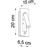  Zidna lampa ENIF crna | shoptok.hr