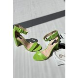 Boto High Heel Sandals Neon Green Georgina | Shoptok.si