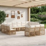  Set vanjskih sofa Prirodna i krema bijela Poliester | shoptok.hr