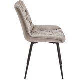 Livetastic STOL, les, kovina, tekstil siva | Shoptok.si