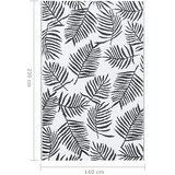  tepih ARAKIL bijelo-crni 160 x 230 cm PP | Eponuda.com