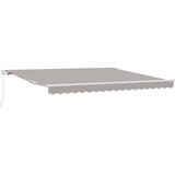  Povlačivi tende Svjetlosiva 400 × 300 cm Poliester i aluminij | shoptok.hr